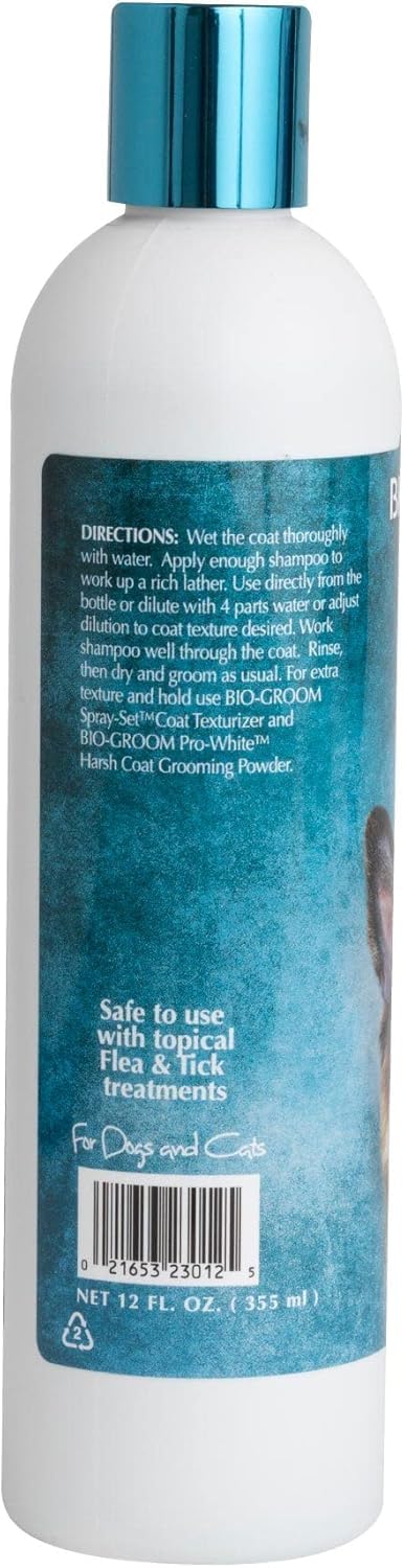 Bio-Groom Extra Body Texturizing Dog Shampoo - Tearless Puppy Shampoo, Dog Bathing Supplies, Cruelty-Free, Cat & Dog Grooming Supplies, Made in USA, Tear-Free Dog Products - 12 fl oz 1-Pack 12 oz - PawsPlanet Australia