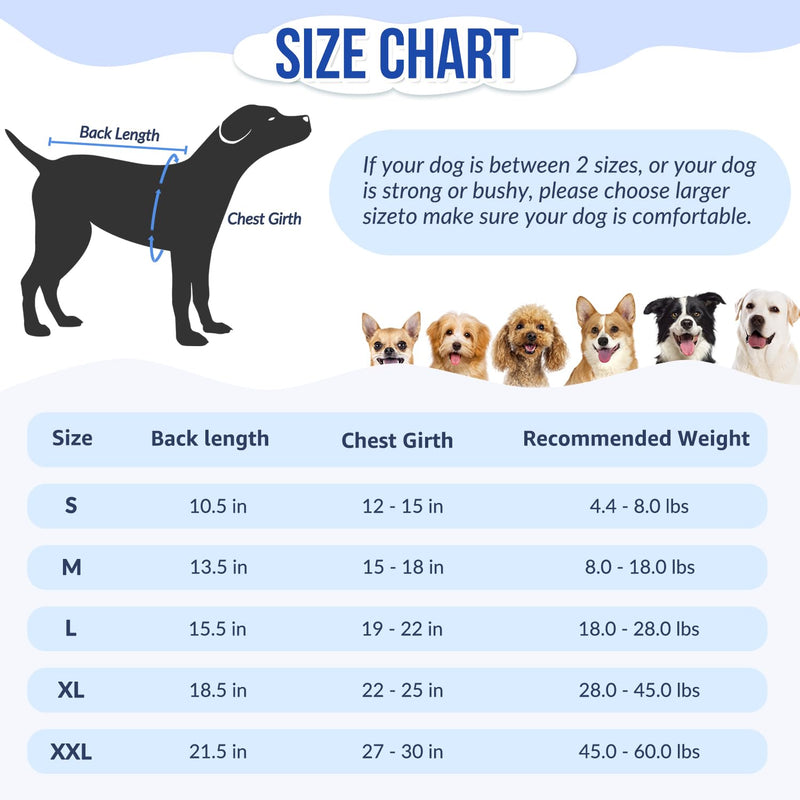 SlowTon Dog Recovery Suit - Surgery Recovery Suit for Female Male Dogs, Dog Onesie After Spay Abdominal Wounds, E-Collar Cone Alternative Prevent Licking Pet Surgical Snugly Suit(Grey,XXL) XX-Large Grey - PawsPlanet Australia