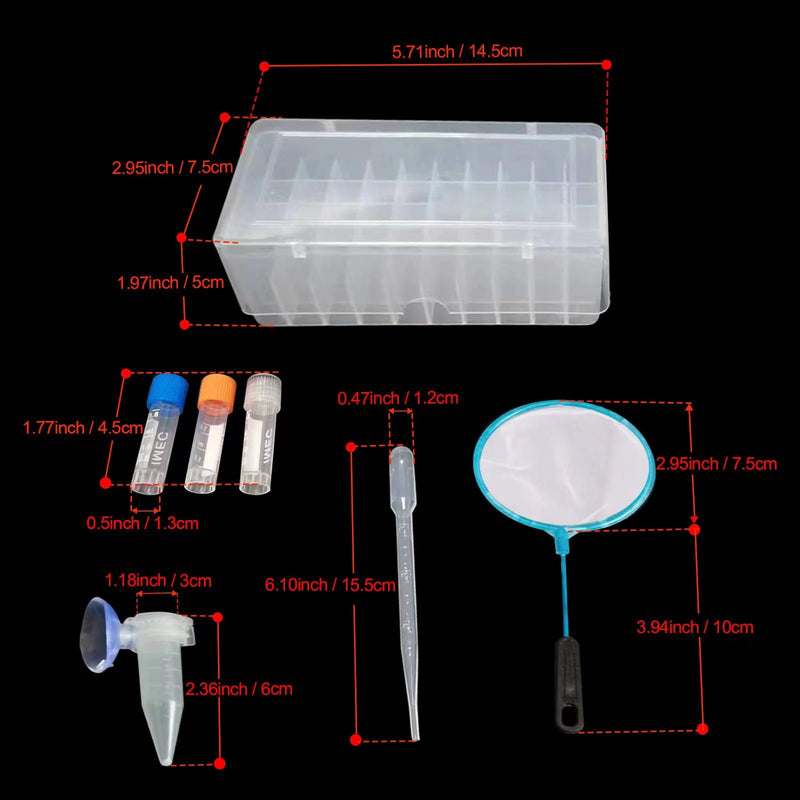 brine Shrimp Egg Dispense Storage Bottle kit for brine Shrimp Hatchery with 50 brine Shrimp Egg Collection Bottles,Bottles Holder,3 Aquarium feeders,2 Automatic Feeding Bottles,Collecting net - PawsPlanet Australia