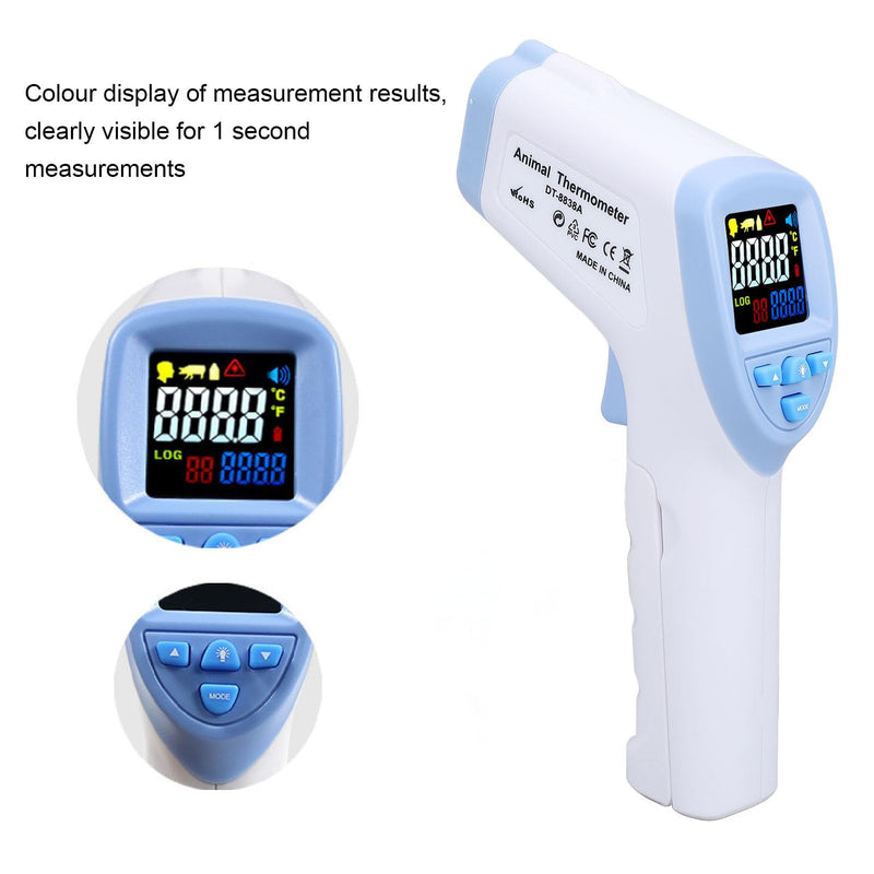 Digital Veterinary for Estock - Animal Temperature with F Detection for Cattle, Sheep, Dogs, Horses - Pet for Accurate Temperature