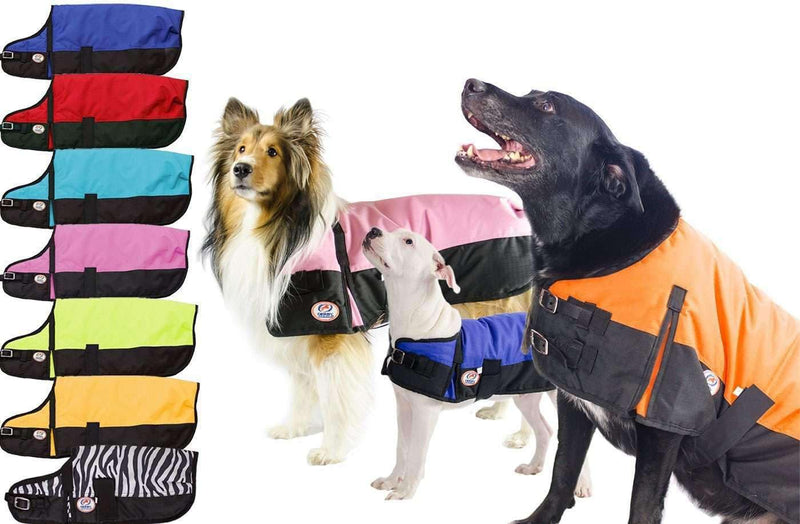 Derby Originals Horse Tough 600D Ripstop Waterproof Winter Dog Coat 150g Medium Weight 22" Blue