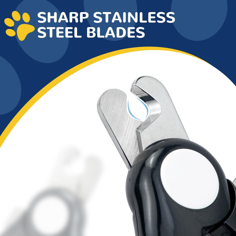 PUP&PALS Large/Medium Dog Nail Clipper with Sharp Stainless Steel Blade, Anti-Slip Grip and Heavy Duty Design Dog Nail Trimmers，Easy Cutting for Thick Claws and Toenails - PawsPlanet Australia