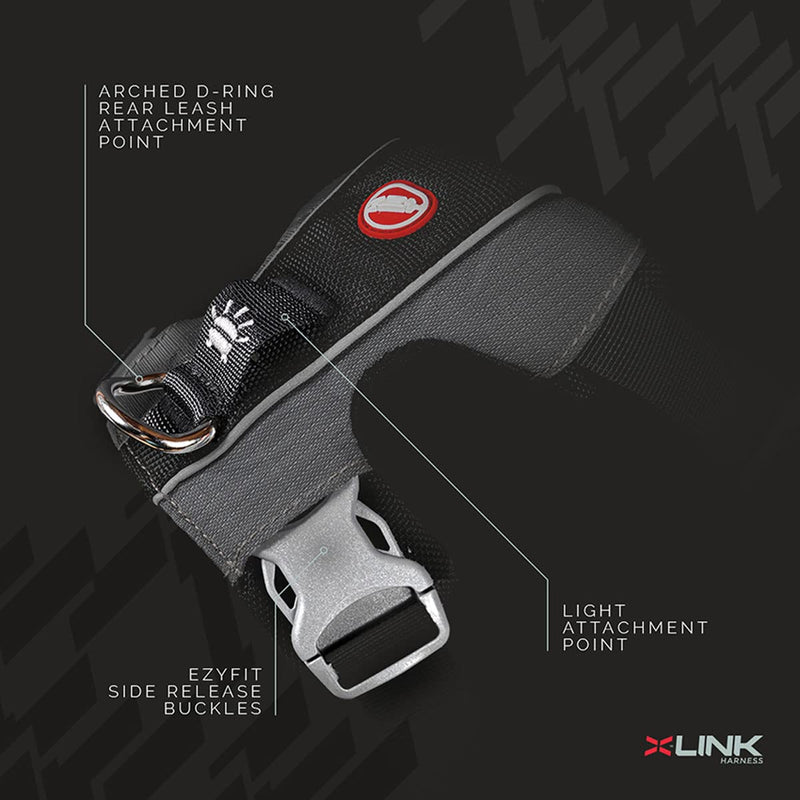 EzyDog X-Link Dog Harness – Reflective and Padded No Pull Dog Harness for Training and Everyday Walks with 2 Leash Attachment Points (X-Large, Olive) X-Large - PawsPlanet Australia