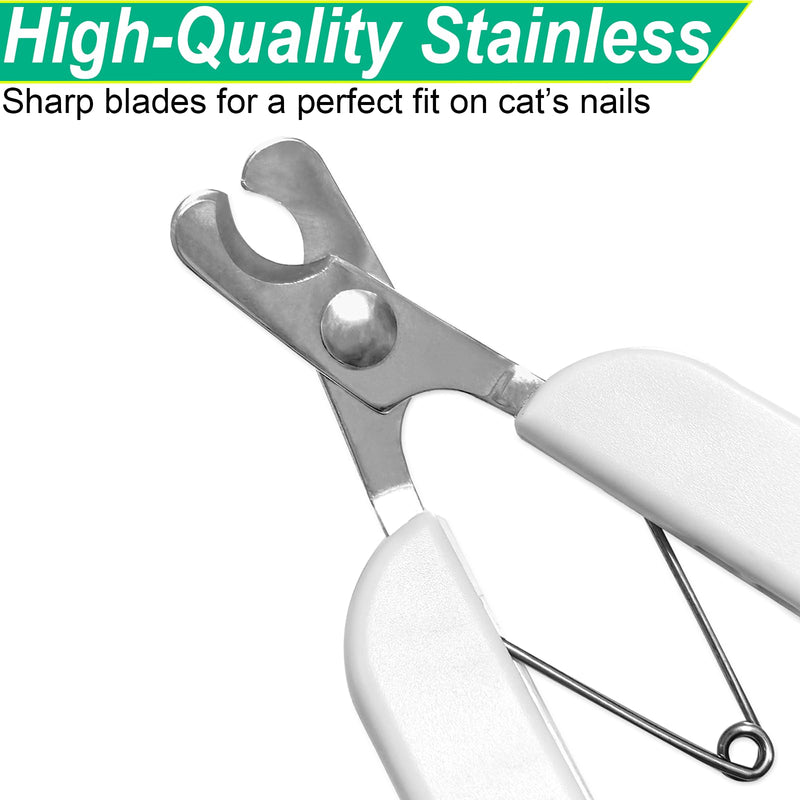 Professional Small Cat and Dog Nail Clippers Sharp Blades Stainless Steel Pet Nail Trimmers with Safety Lock to Avoid Injury for Cats Rabbits Dogs Small Animals - PawsPlanet Australia