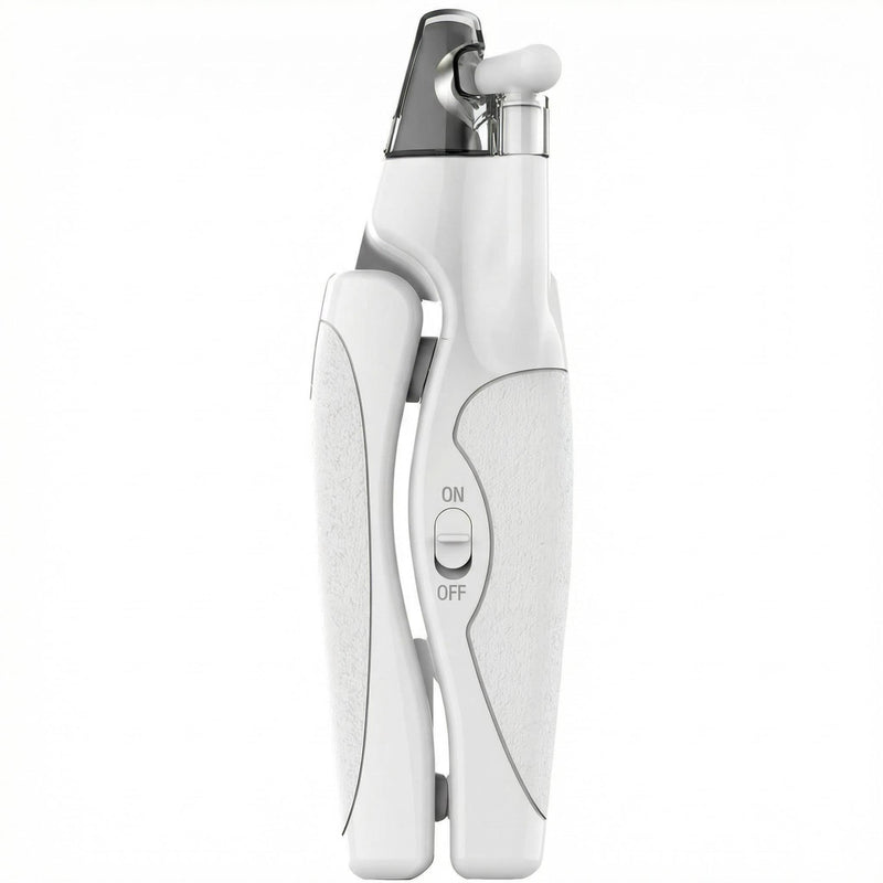 Rechargeable Cat Claw Clipper with LED Light for Dogs & Cats, Professional Trimmer Grooming Tool with Nail Trapper & Free Nail File, Pet Nail Clippers for Cat, Kitten, Puppy, Small Dog, Birds, Rabbit