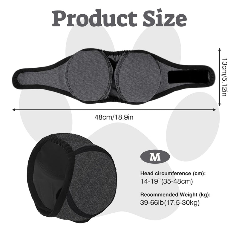 Dog Ear Defenders Completely Cover Dog Snood Waterproof Barrier Against Dirt and Grime Pet Ear Muffs Noise Protection Adjustable Hush Muff Cover for Pet Protectors for Bathing Swimming Fireworks