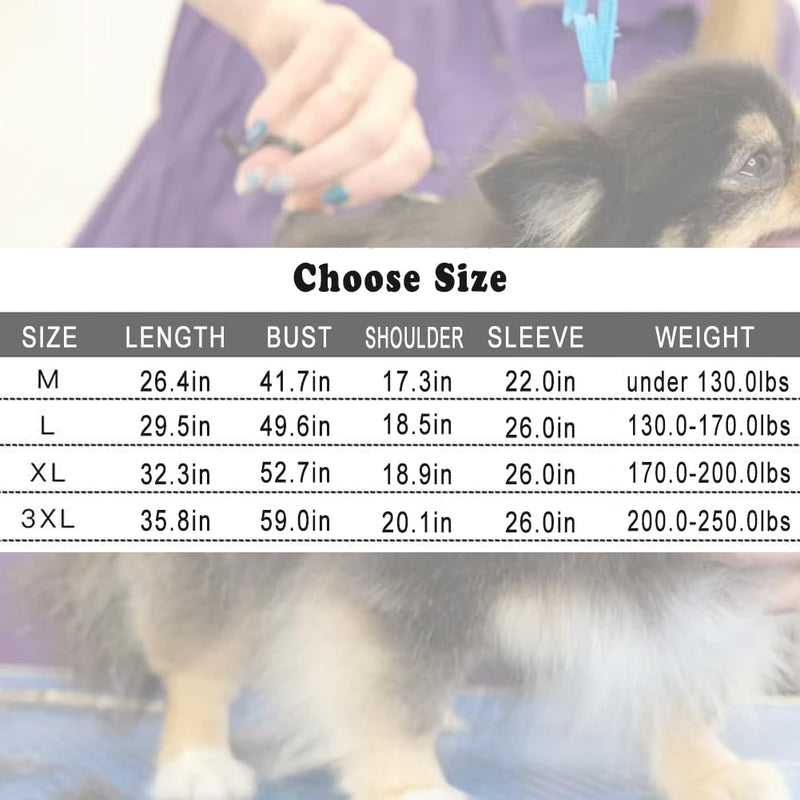 Dog Grooming Smock, Dog Grooming Smock for Men Women, Anti-Static Smock for Pet Shop Dog Cat Grooming Bathing, Long Sleeves, Water Resistant and Hair Proof, (Solid Purple M) Medium Solid Purple - PawsPlanet Australia