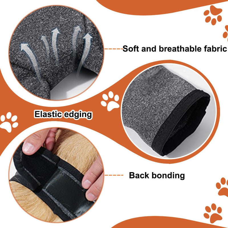 DONGKER Dog Elbow Protector, Breathable Dog Front Leg Surgery Recovery Sleeves With Magic Stickers for Pet Front Leg Injury Recover Sprains XXXL