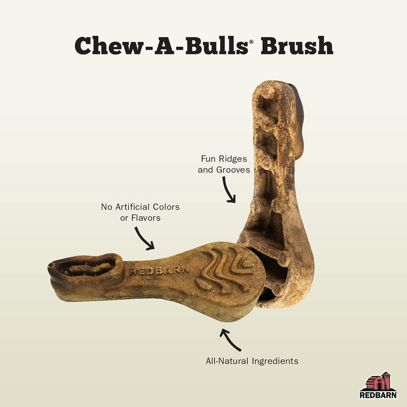 Redbarn Chew-A-Bulls (Size: Small, Shape: Brush, 24-Count (Pack of 1)) - PawsPlanet Australia