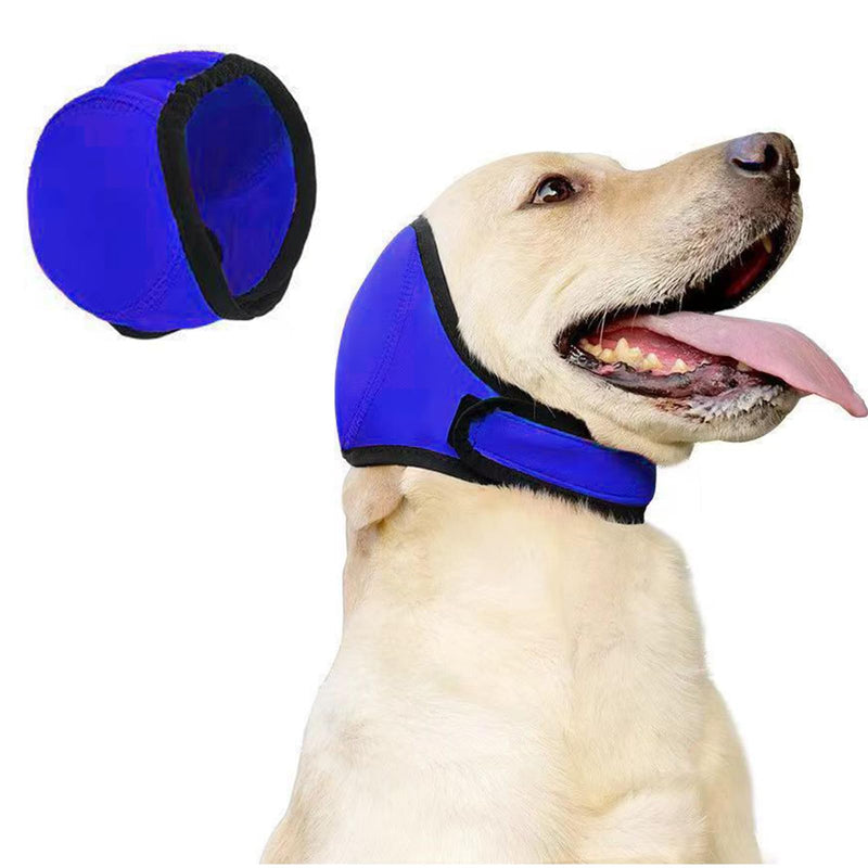 Happy Hoodie for Dogs, Dog Ear Defenders, Blue Dog Ear Protectors for Noise Relief, Calming Pet Ear Covers for, Fireworks, Grooming, Bathing, Swimming, Vet Visits, Travel