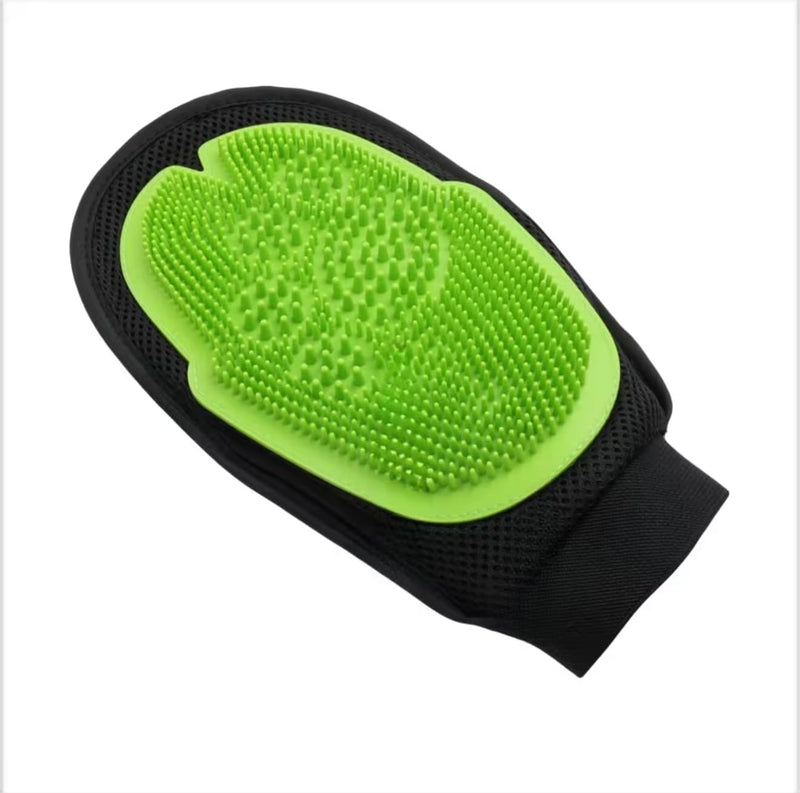 Paw-Naticks 2-in-1 Pet Grooming Mitt, Double-Sided Silicone Bath Brush, Dog & Cat Hair Remover, Massage Glove, Shredding Massage, Five-Finger Design, 25.5x16x3 cm (BLUE) BLUE - PawsPlanet Australia