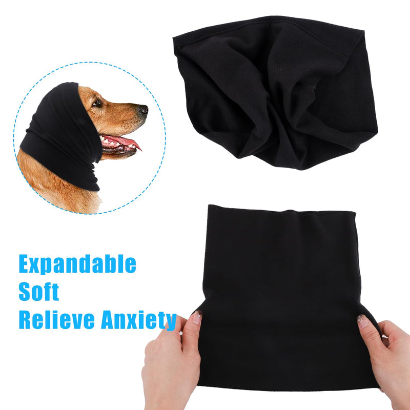SAVITA Ear Wraps for Dogs, Snoods for Medium Dogs Ears Pet Ear Muffs for Noise Protection Pet Ear Covers for Relieve Anxiety From Thunder Fireworks Force Drying(Size M) medium