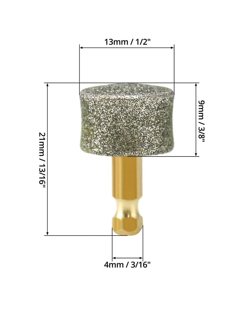 QWORK Dog Nail Grinder Replacement Head, 10 PackPet Nail Grinder Diamond Tip Replacement, Professional Spare Grinding Head for Electric Pet Paw Trimmer Nail Grinder, Dog Claw Smoothing Grinder Bits - PawsPlanet Australia