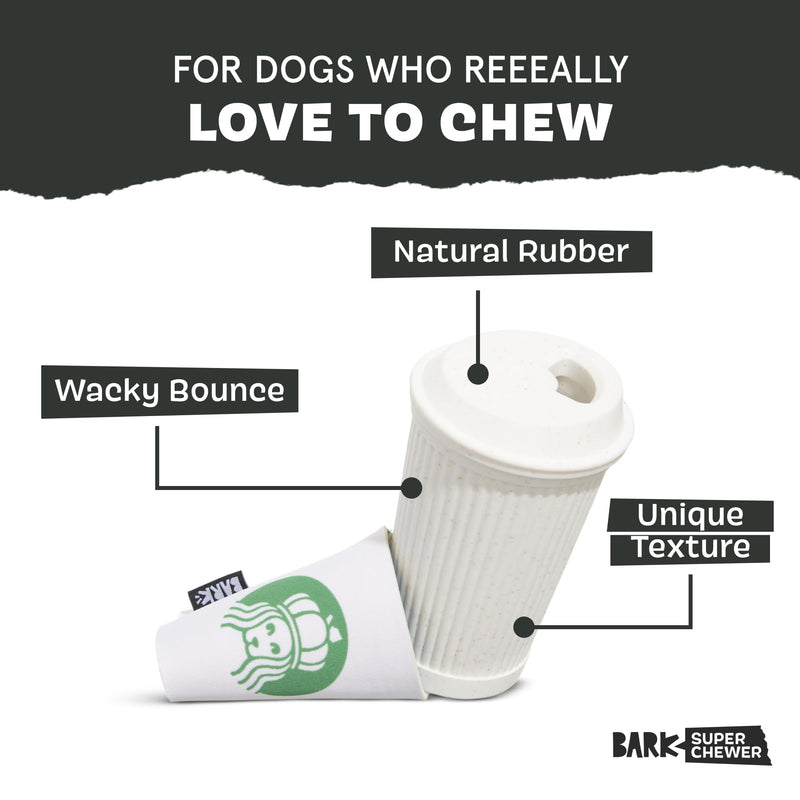 Barkbox Pupkin Spice Latte Plush Dog Toy – Plush Dog Toys – Puppy and Pet Toys for Medium to Large Dogs M/L - PawsPlanet Australia
