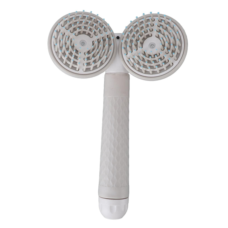 Handheld Massager for Dogs Cats, Massage Brush Automatic Grooming Tools, Pets Head Massager with Deep Tissue Kneading for Stress Release, Hair Removal (Gray)