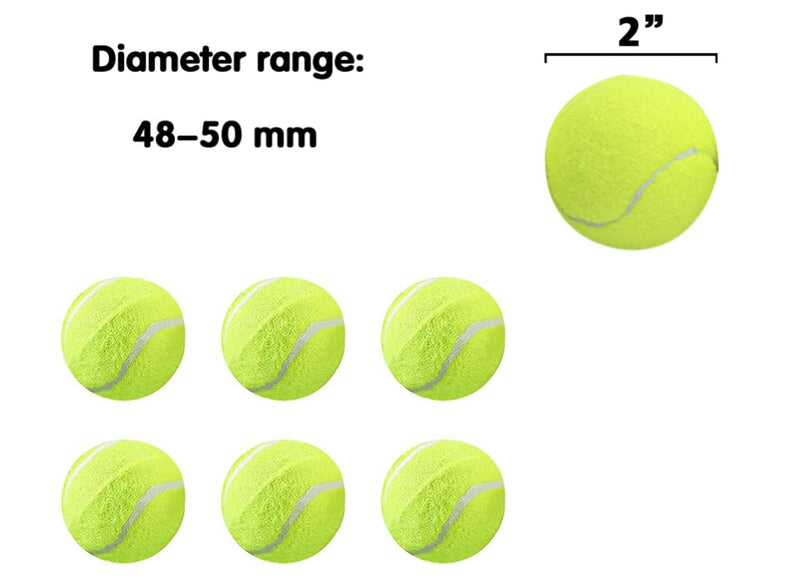 6 Pack Mini Tennis Balls for Pet Playing Fecth, 2 inch Dog Training Tennis Balls for Small Size Dogs, Interactive Dog Playing Balls Fits 2 inch Dog Ball Launchers - PawsPlanet Australia