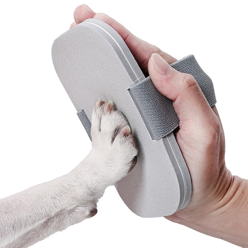 WAYUTO 2Set Dog Nail Scratch Boards and Cleaning Brush Anxiety-Free Nail File for Dogs Large Scratching Pad Handheld Board for Nails Soft Pet Brush Pet Claw Care Tools - PawsPlanet Australia