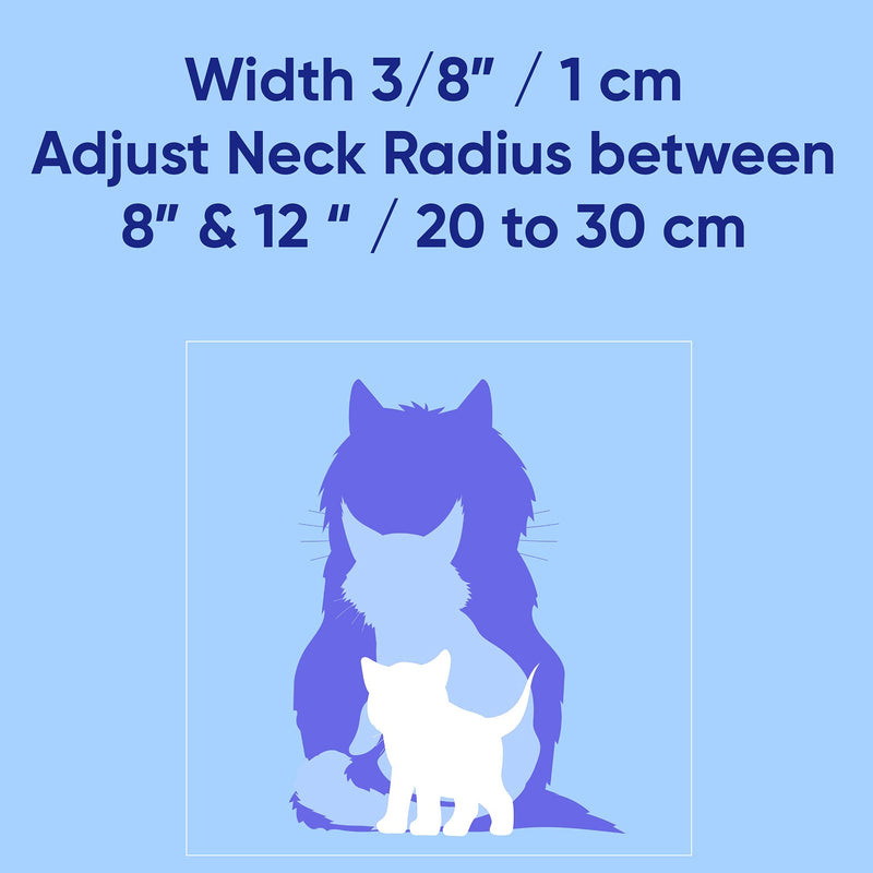 Pawtitas Glow-in-The-Dark Cat Collar – Adjustable Safety Collar with Breakaway Buckle & Removable Bell, Orange - PawsPlanet Australia