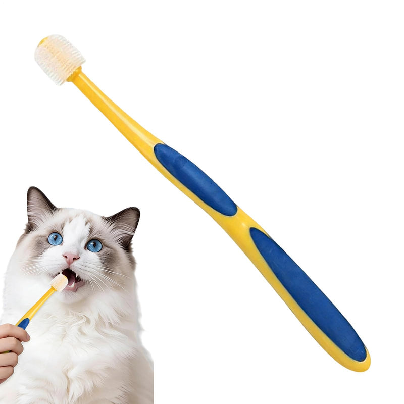 Cat Toothbrush, Soft Bristle Cleaning Tool | Pet Toothbrush, For Kittens, Puppies, Seniors, Small & Large Breeds, For Pet Health, 360 Degree Brush Head