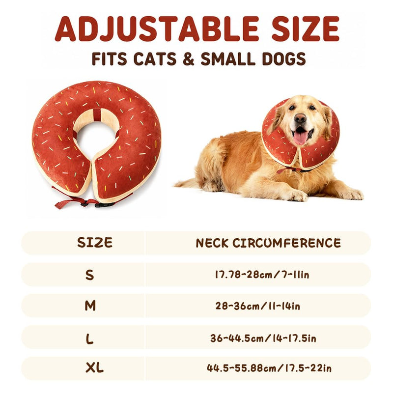 Inflatable Dog Collar, Dog Collar Leak Protection with Adjustable Buckle, HMCEY Inflatable Collar Dog, Soft Protective Collar for Dogs, Post-Operative Neck Collar for Cats, Small, Medium and Large Pets - M