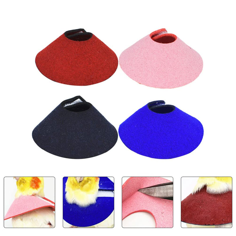8 Pcs Bird Cone Collar - Parrot -bite Elizabethan Collars, Bird Recovery Collar, Neck Rings Wound Protector for Budgerigar Lovebird Agapornis Fischer Cockatiel Cockatoo - PawsPlanet Australia