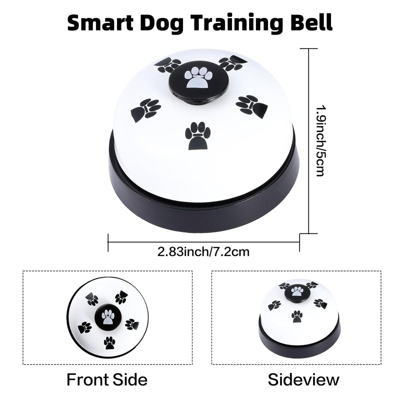 2 Pack Dog Doorbells, Dog Training Bells for Go Outside Potty Training Bell Communication Device, Adjustable Strap Door Bell, Dog Bells Puppy Training Bell with Free Whistle