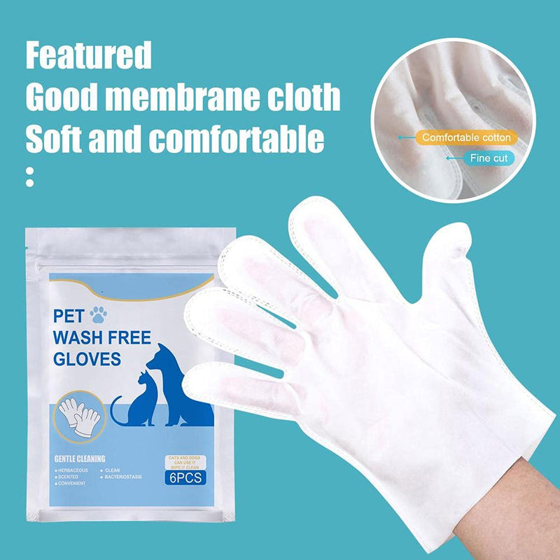 Pet No Washing Glove，Gloves For Pet Grooming，Bathing And Grooming，Pet Cleaning Supplies For Dogs And Cats
