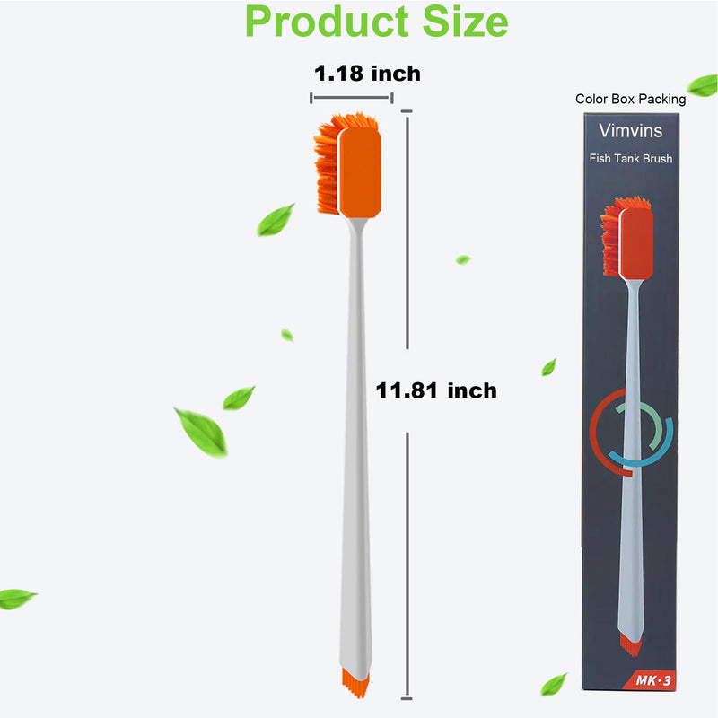 Small Fish Tank Cleaner - Algae Scraper for Glass Aquariums - Aquarium Brush & Scrubber Tool Adapted for Cleaning Glass and Acrylic Aquariums. - PawsPlanet Australia