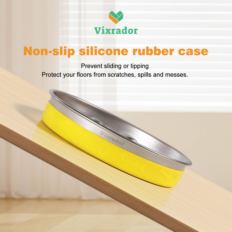 Slow Feeder Dog Bowls Stainless Steel, New Version Yellow Non-Slip Dog Slow Feeder Bowl,Dog Bowl Slow Feeder for Dog,Slow Down Eating Dog Bowl for Fast Eaters - PawsPlanet Australia