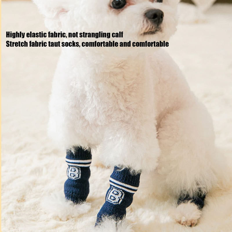 Dog Leg Brace, 4 Pack, Dog Elbow Protector, Dog Hind Leg Squat Brace, Joint Protection, Dirt Resistance, Stylish Letter Pattern, Pet Elbow Protective Cover, 4 Pack, Dog Elbow
