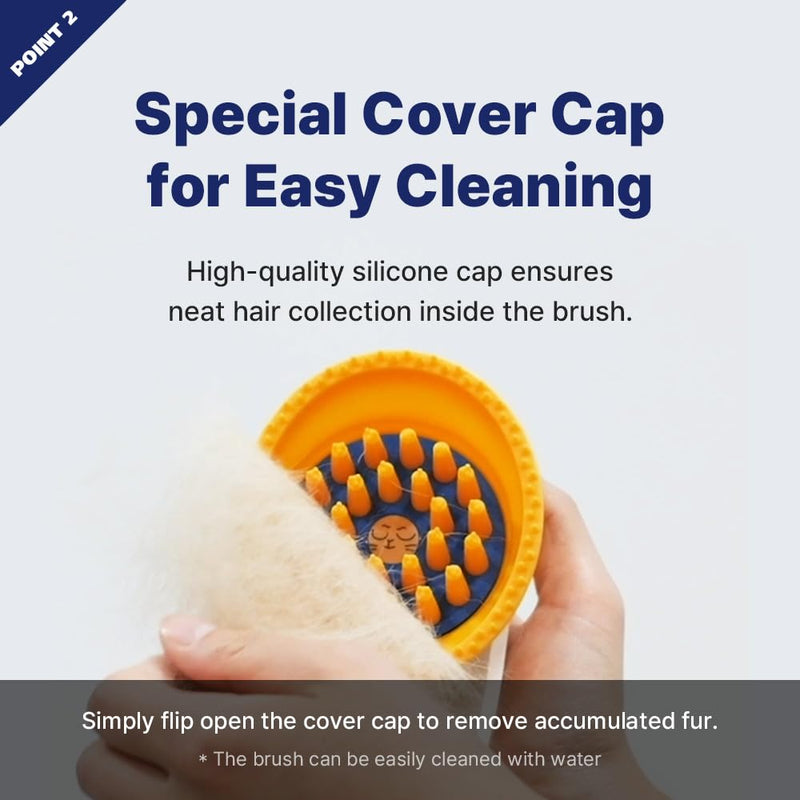 [PETHROOM] Premium Healing Silicone Grooming Brush | Safe and Gentle Deshidding Tool for Cats and Dogs | Durable and Portable Pet Brush for Long, Short, or Tangled Fur | Soft Massage Detangler - PawsPlanet Australia