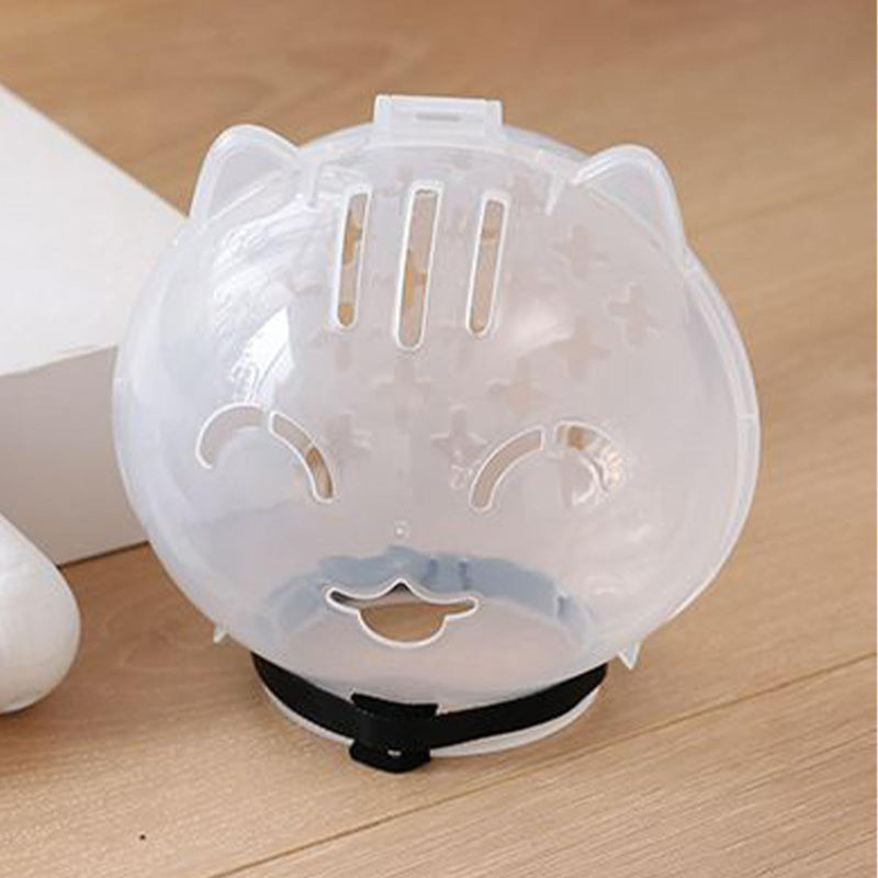 Transparent cat muzzle, adjustable bite protection, kitten astronaut helmet, chew guard | Small animal shaving system, safety device for grooming, for prevention, grooming aid