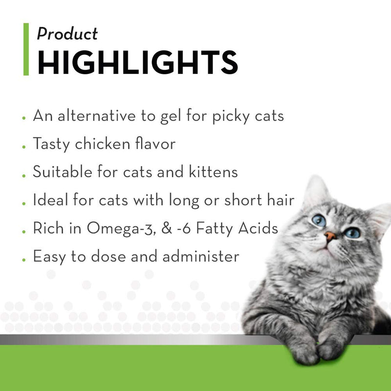 Tomlyn Laxatone Chicken-Flavor Hairball Remedy Chews for Cats and Kittens, 2-Pack