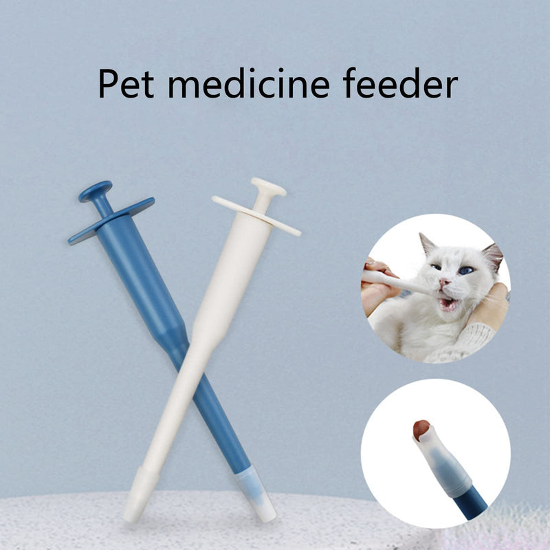 Cats for pill dispensers, for pill launchers, dogs for pet tablets, syringes, pill pushers, capsules with soft silicone tip, pet capsules, for small dogs, large White