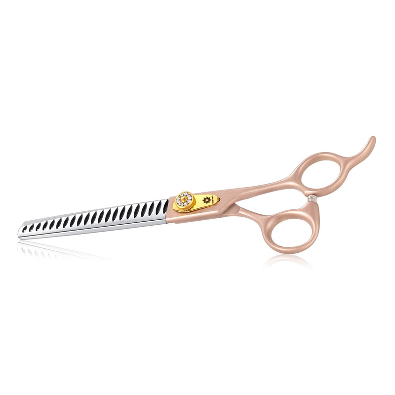 Dream Reach 7'' Professional Pet Grooming Chunker Scissors, 440C Japanese Steel Chunker Shears for Dog Cat and More Pets 7 Inch-chunker Scissors