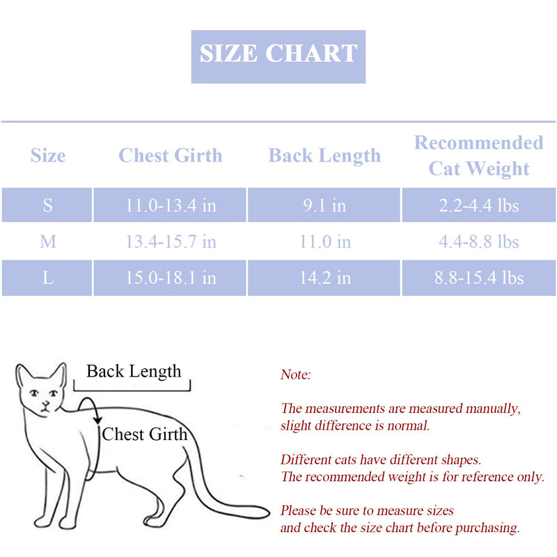 Cat Recovery Suit, Cat Surgical Recovery Suit for Abdominal Wound or Skin Disease, Cat Onesie for Cats after Surgery, Cat Spay Recovery Suit, E-Collar Alternative Pajama Suit for Dogs and Cats Medium Blue - PawsPlanet Australia