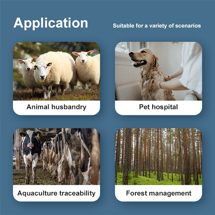 Pet Micro Chip Reader Animal Lizard Snake Horse Cattle Pets Cat Dog RFID EMID MicroChip Tag Scanner 134.2kHz 125kHz FDX-B(ISO 11784/11785) 15 Digits Pet Chip ID Scanner (190C) - PawsPlanet Australia