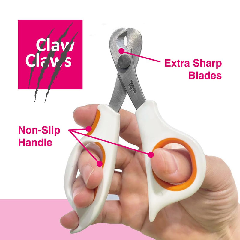 Cat Scissor-Style Nail Clipper, Toenail Trimmer with Razor Sharp Stainless Steel Blades and Anti-Slip Handle, for Small to Medium Pets, Cats - PawsPlanet Australia