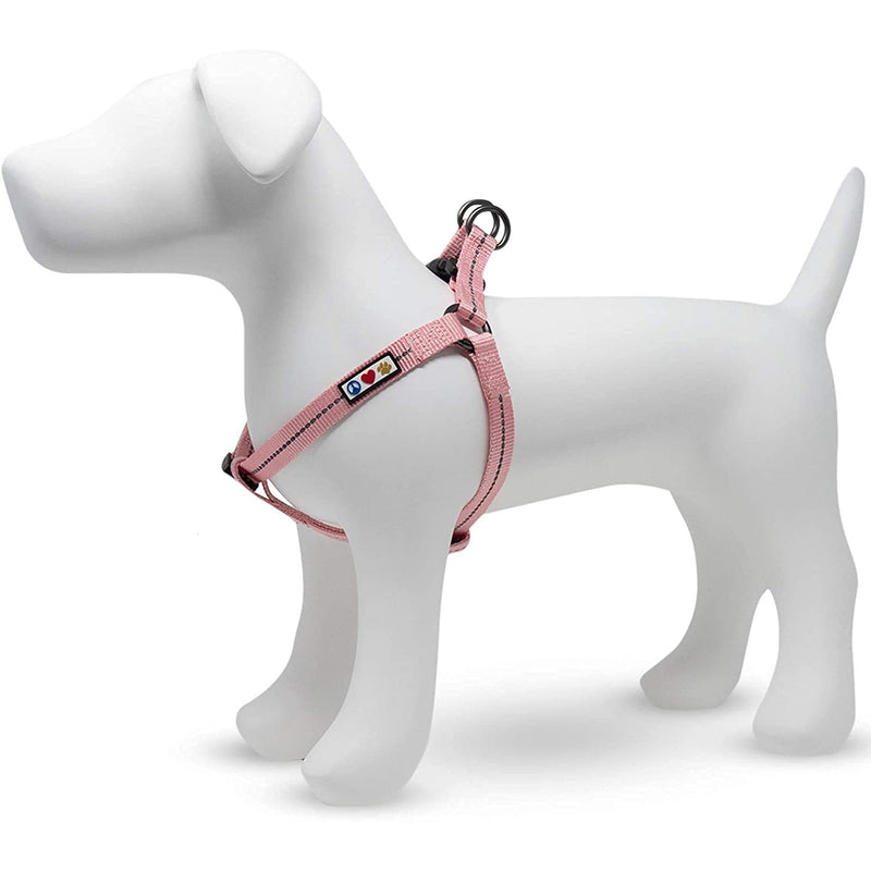 Pawtitas Value Bundle Set | Extra Small Reflective Recycled Dog Harness + Extra Small Reflective Recycled Dog Collar + Extra Small Reflective Recycled Dog Leash – Pink Cherry Blossom Set - PawsPlanet Australia