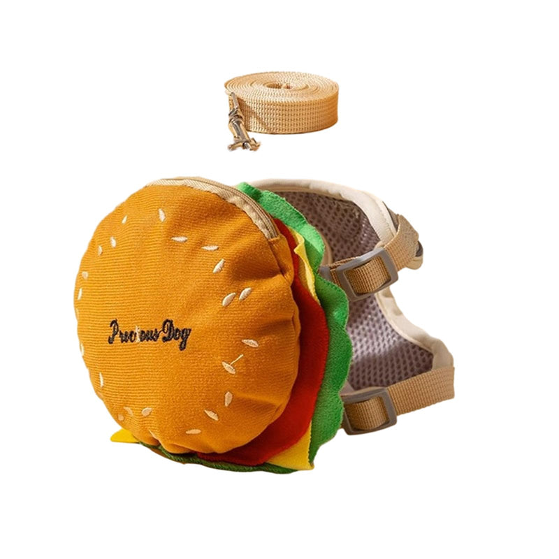 Adjustable Puppies Hamburger Bag for Small Dogs Bag Outdoor Large Self-Carrier Adjustable Vest Leash Service Dog Vest Harness and Leash Set, Medium - PawsPlanet Australia