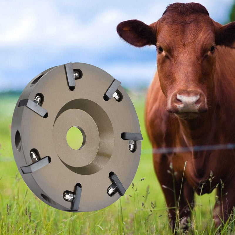 AUNMAS Hoof Nipper Tools Electric Aluminium Alloy Livestock Sheep Cattles Horses Hoof Trimming Disc Plate Tool with 7 Blades Hoof Knife Tool