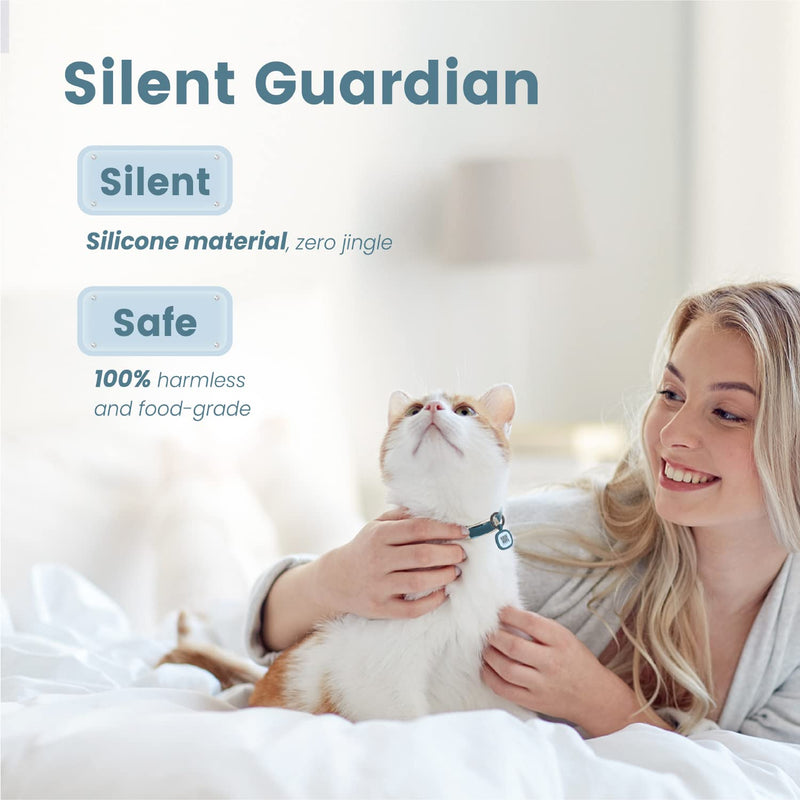 Pawaii Silent Silicone Dog ID Tag, Modifiable Pet Online Profile and Emergency Contacts, Scan QR for Instant Location Alerts, 1 Pack (Deep Sea Blue) Deep Sea Blue - PawsPlanet Australia