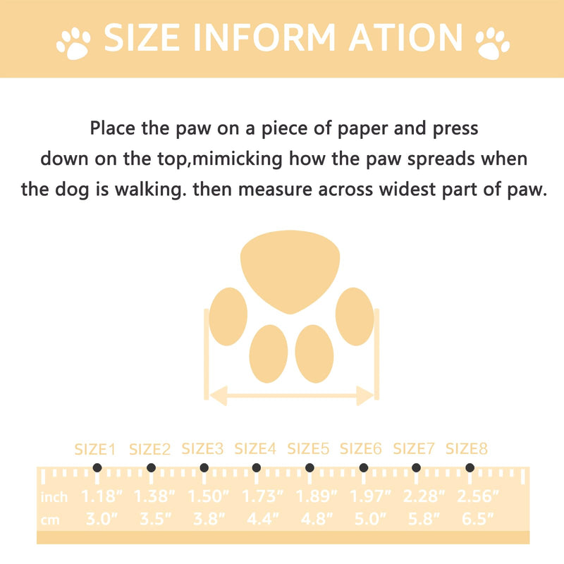 Dog Shoes, Dog Sandals for Hot Pavement, Non-Slip Waterproof Dog Booties for Winter Snowy Day and Summer, Adjustable Straps Easy-Clean Beach Outdoor Pet Boots Rugged Sole-4Pcs Beige Size 6:（2.56''x1.97'')(L*W) - PawsPlanet Australia