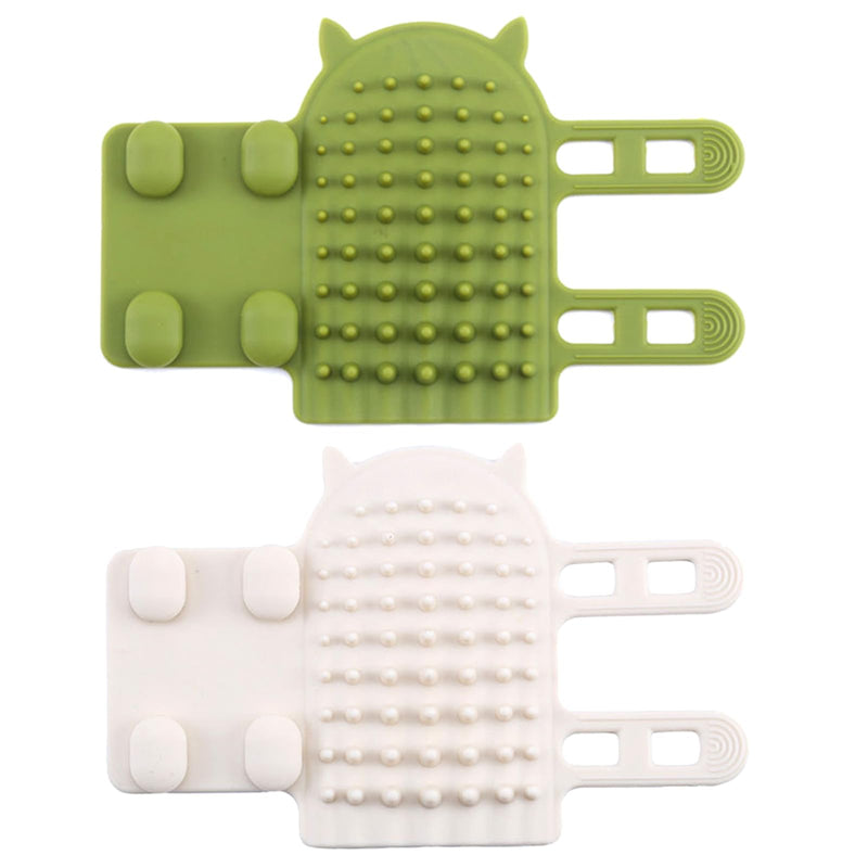 Self Groomers Soft Cats Wall Corner Massager Comb Brush Rubs The Face With A Tickling Comb Grooming Supply Self Groomers For Indoor Self Groomers Brush For Scratching Post Self, Green