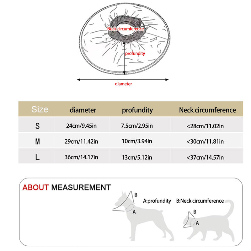 Soft Protective Dog Collar, Safe Dog Holder, Pet Surgery, Recovery Accessories for Various Cats Sizes, Cats Healing
