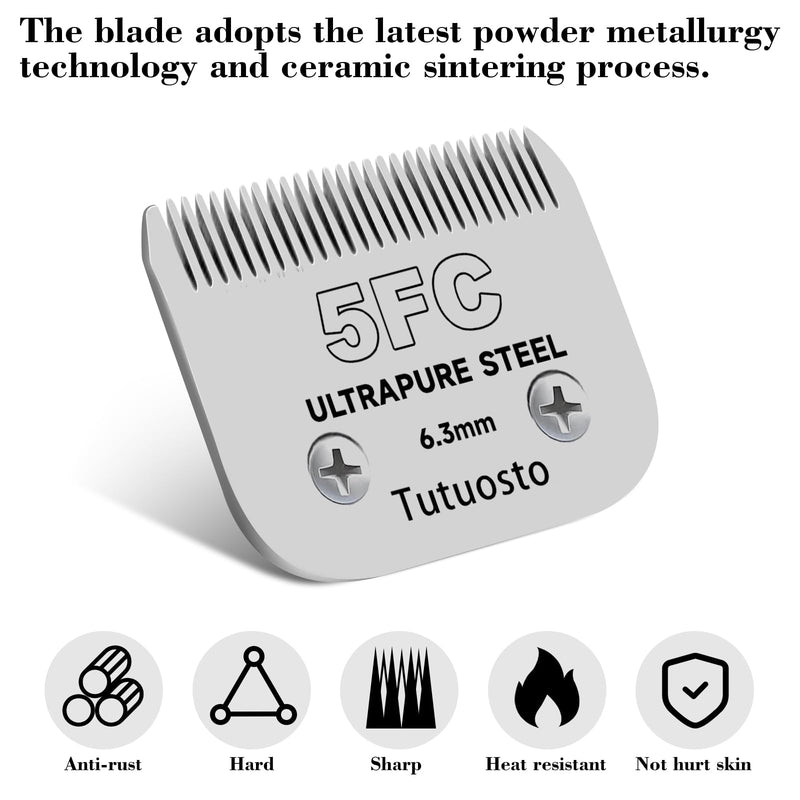 Size 10/7FC/5FC Clipper Blades Pet Grooming Clipper Replacement Blades Detachable Blade Compatible with andis/wahl/Oster Dog Clippers - PawsPlanet Australia