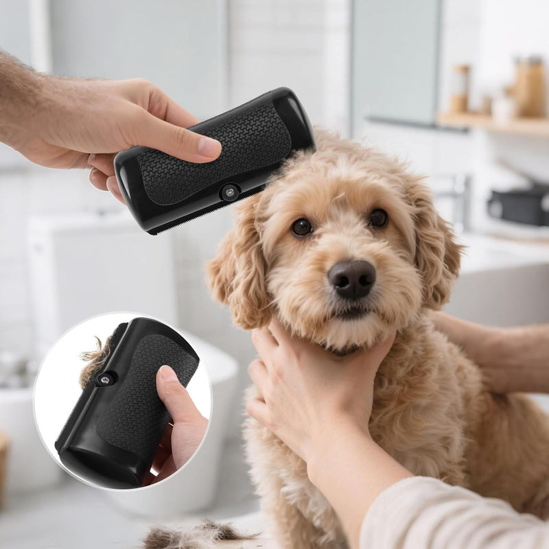 Deshedding Dog Brush Grooming Tool – Pet Hair Remover Comb for Shedding, Rhykin Brush for Short and Long Hair, Pet Groompro Deshedding Brush for Dogs,Cats,Rabbits, Horses Matted Loose Hair - PawsPlanet Australia