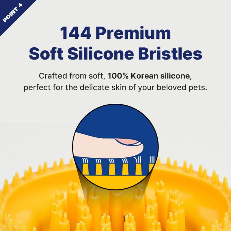 [PETHROOM] Premium Healing Silicone Grooming Brush | Safe and Gentle Deshidding Tool for Cats and Dogs | Durable and Portable Pet Brush for Long, Short, or Tangled Fur | Soft Massage Detangler - PawsPlanet Australia