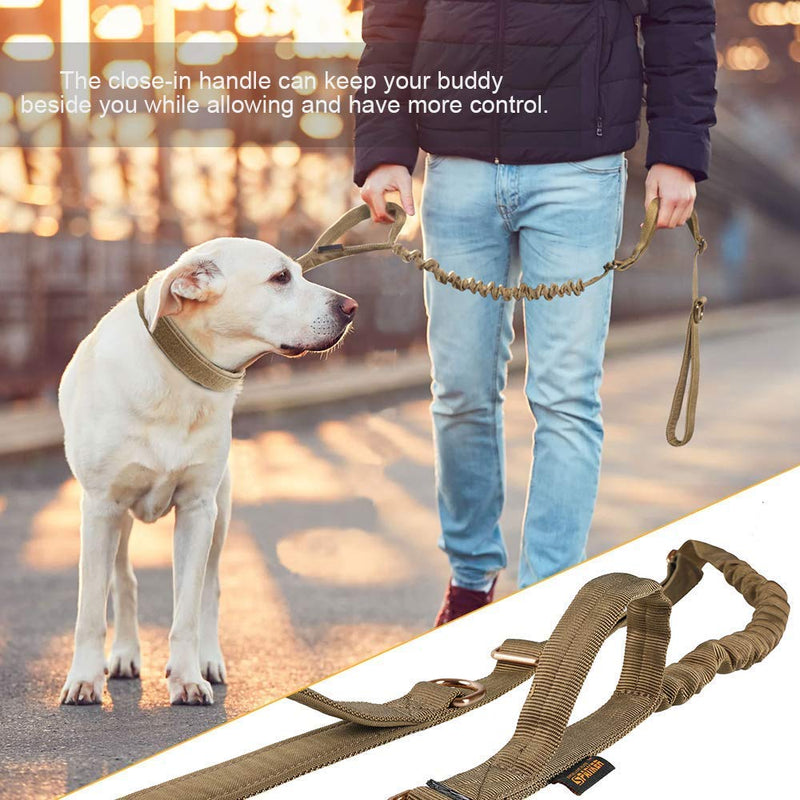 Tactical Bungee Dog Leash Adjustable Dog Pack Hound Dog Saddle Bag Backpack with Handle - PawsPlanet Australia