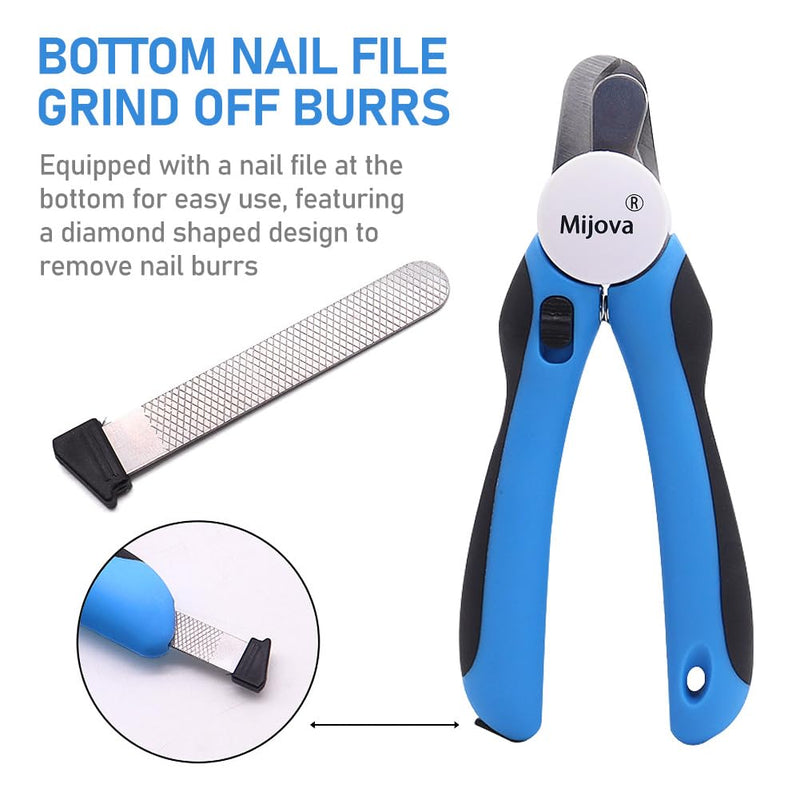 Pet Nail Clippers, Heavy Duty Nail Clipper for Large Dogs, Professional Nail Trimmer for Dogs/Cats, Pet-Nail Trimmer with Safety Guard to Avoid Over-Cutting Nails Free Nail File
